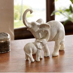 Декоративная фигура "Слониха со слоненком" 18х8х17 см